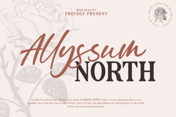 Allyssum North: A Playful Handwritten Font Duo