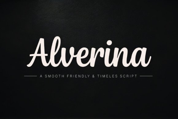 Alverina: A Smooth Handwritten Script for Elegant Designs