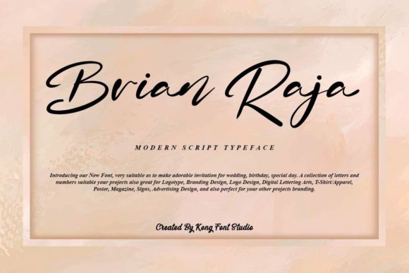 Brian Raja: A Playful Handwritten Font for Creative Projects