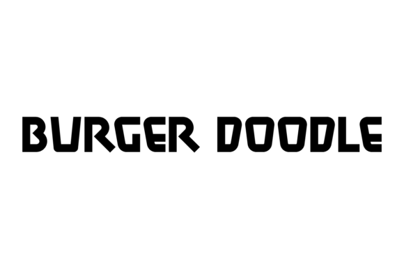 Burger Doodle: Bold Serif Font with Creative Style