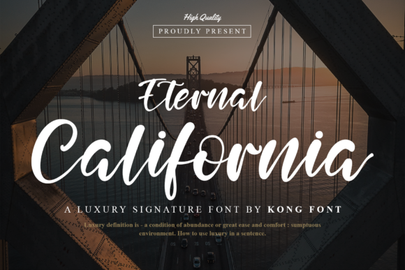 Eternal California: A Modern Script Font for Creative Projects