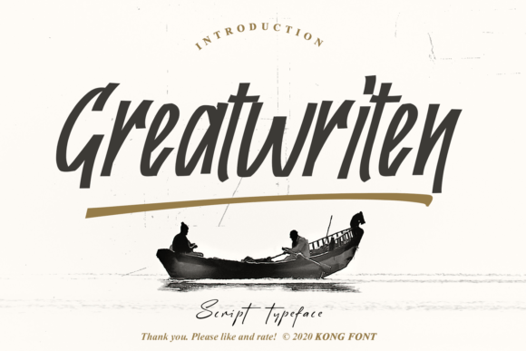 Greatwriten: A Playful Handwritten Font for Creative Designs