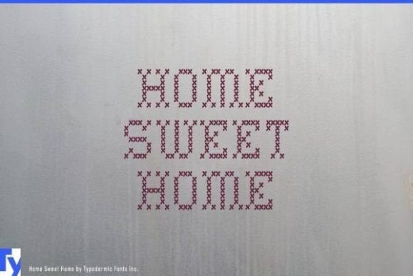 Home Sweet Home: A Charming Decorative Font for Crafters