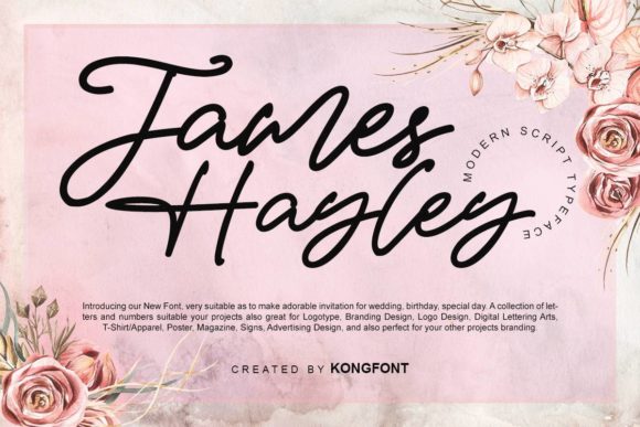James Hayley: A Playful Script Font for Creative Projects
