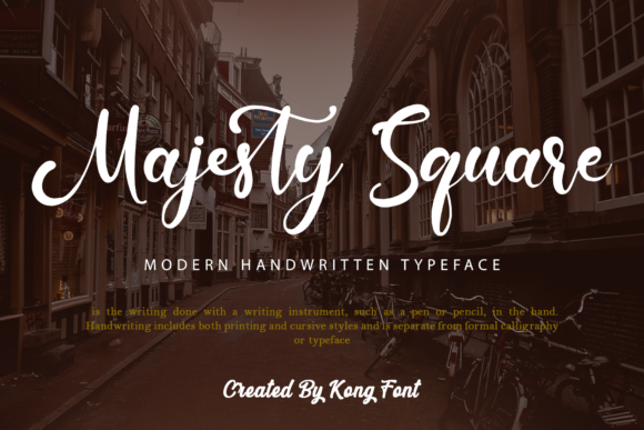 Majesty Square: A Modern Handwritten Script Font