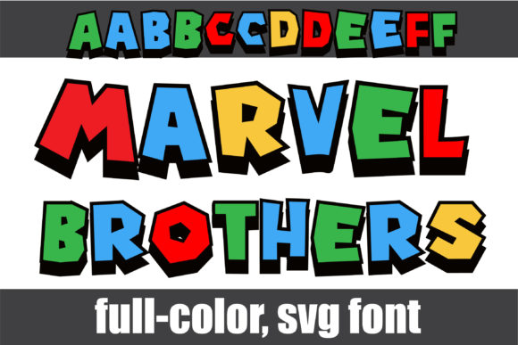 Marvel Brothers: Bold Color Font for Modern Design