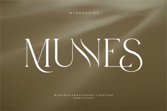 Munnes: A Serif Typeface Blending Timeless Elegance