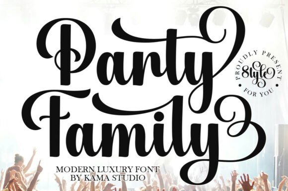 Party Family: An Elegant Typeface for Sophisticated Designs