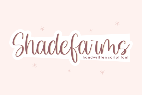 Shadefarms: A Charming Script Font for Creative Projects
