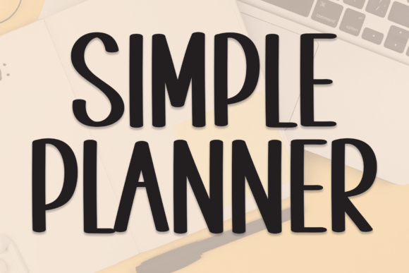 Simple Planner: A Handwritten Font for Creative Designers