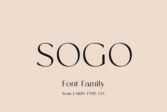 Sogo: A Balanced Sans Serif for Modern Design
