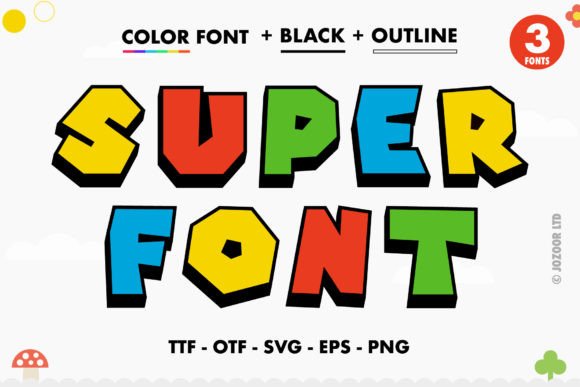 Super: A Fun, Bold, and Colorful Typeface